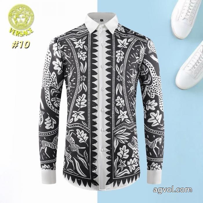 優しい色合い 最新版おすすめ商品 超人気最新作ブランド 偽物 激安長袖シャツVERSACE_0_3