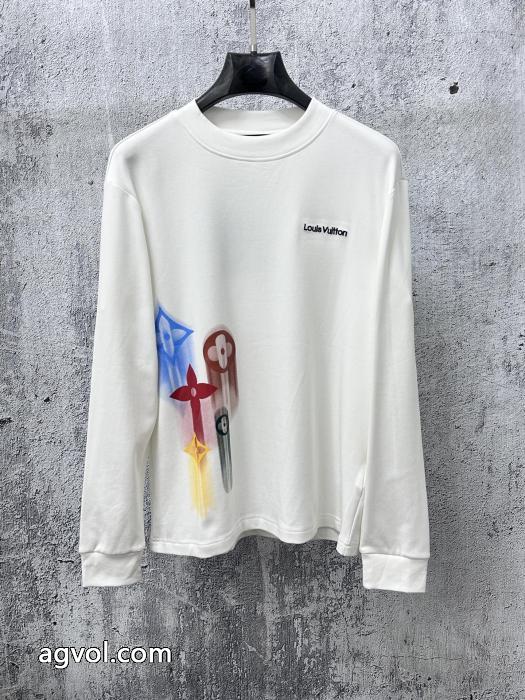 在庫あり即納 完売前に 注目!25-26AWLOUIS VUITTONブランド 品 激安 通販長袖Tシャツ_0_3