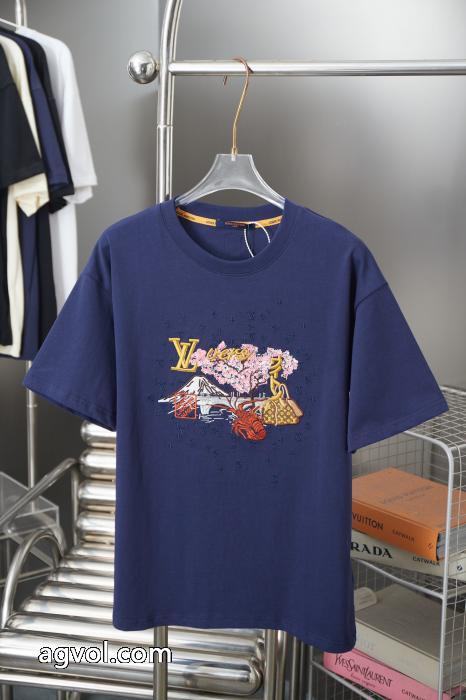 大胆なスリット上品 評価の高い 雑誌掲載アイテム LOUIS VUITTON半袖Tシャツスーパー コピー メンズ_0_0