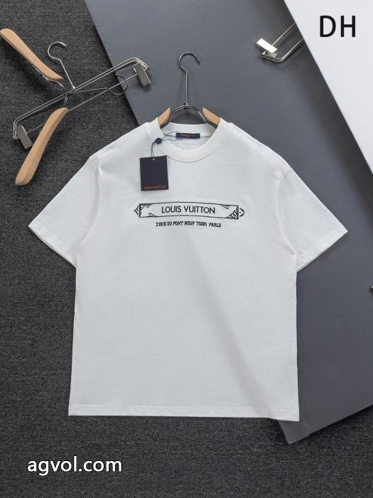 ブランド 通販 激安半袖TシャツLOUIS VUITTON新作入荷本物保証 お値段最低！ 超優秀_0_1