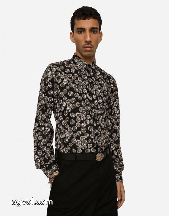 ブランド レプリカファッショナブルなデザイン 落ち着いた感覚 高級感演出長袖シャツDolce&Gabbana_0_1