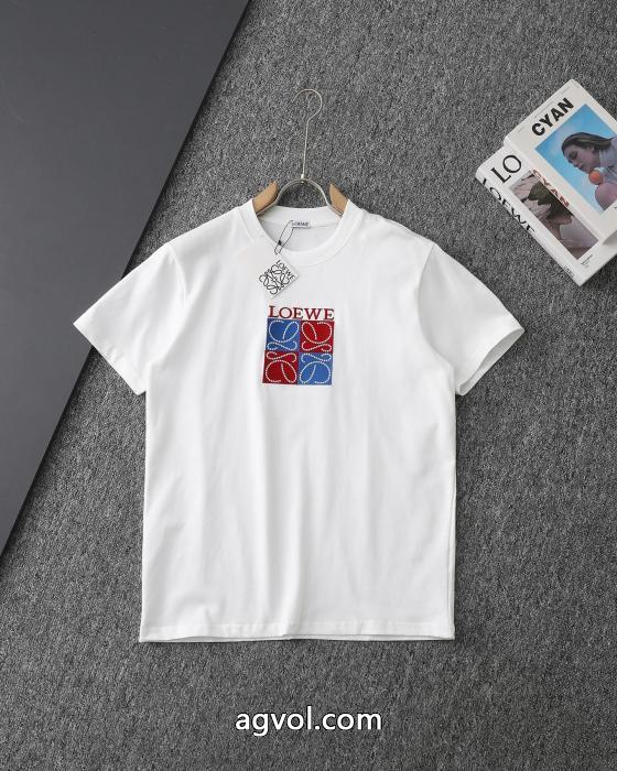新商品☆完売必至 個性的 輝く高級感満点ブランド 通販 激安半袖TシャツLOEWE_0_1