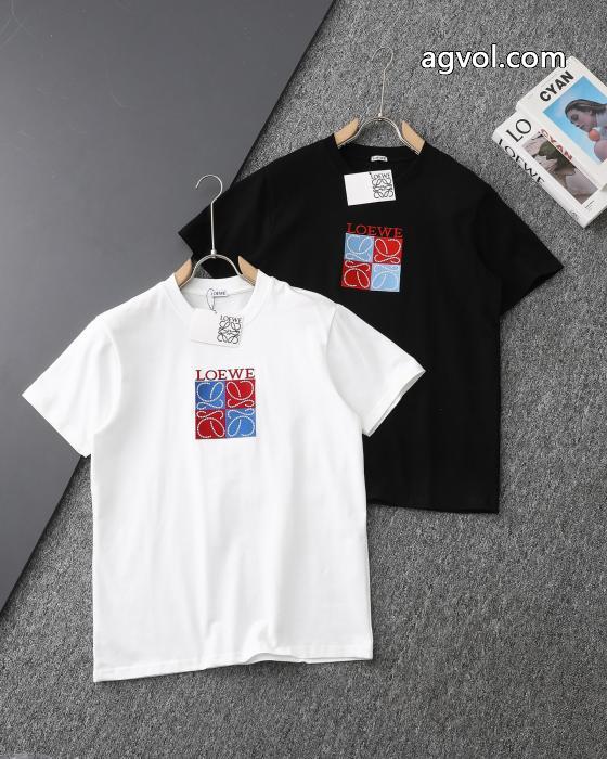 新商品☆完売必至 個性的 輝く高級感満点ブランド 通販 激安半袖TシャツLOEWE_0_2