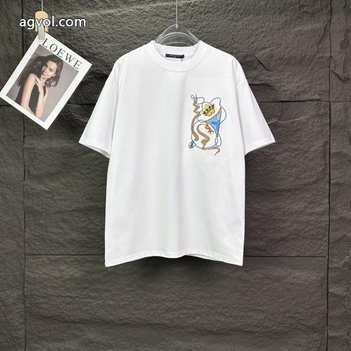 オシャレな逸品 海外限定 お気に入りのスタイル半袖Tシャツ偽 ブランド 通販LOUIS VUITTON_0_2