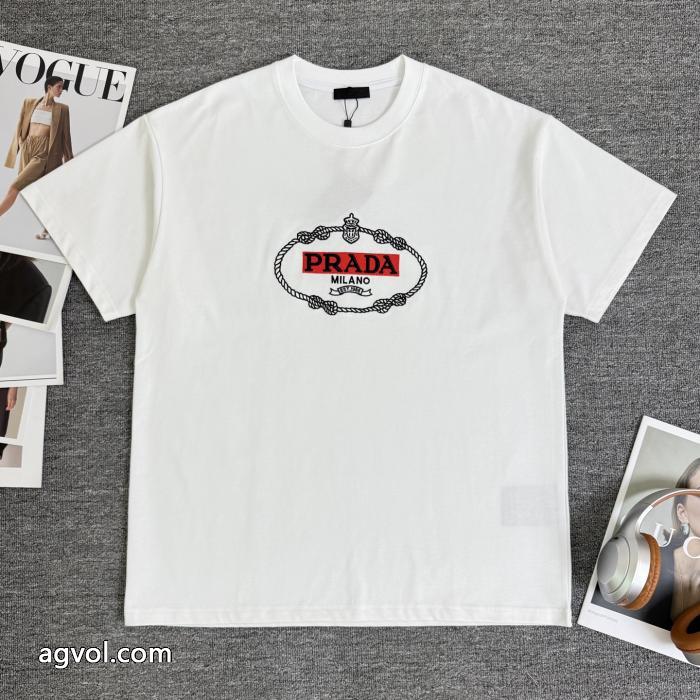&nbsp;&nbsp;&nbsp;&nbsp;半袖Tシャツプラダ安心国内発送 良好な材質 新品人気上昇ブランド スーパー コピー.._0_0