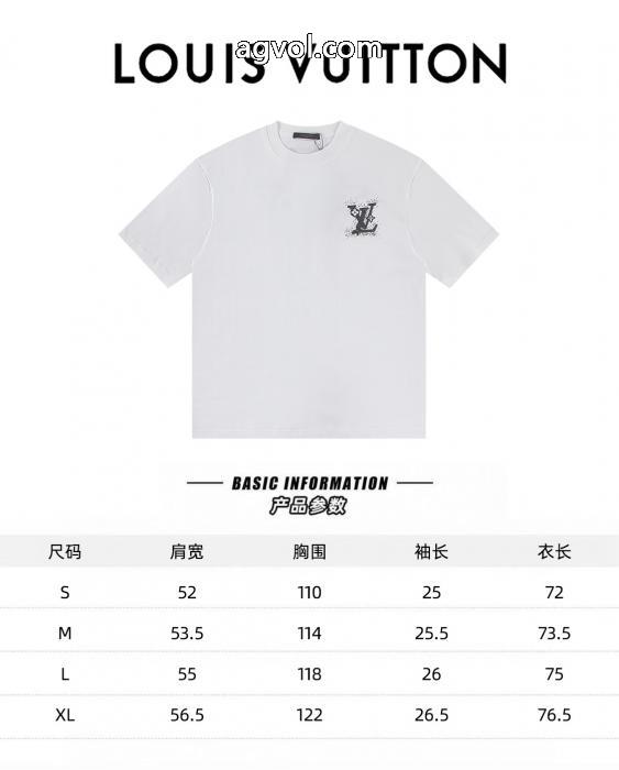 通販 ブランド最安値に挑戦 大人気アイテムが勢ぞろい 高級感あるスタイル半袖TシャツLOUIS VUITTON_0_4