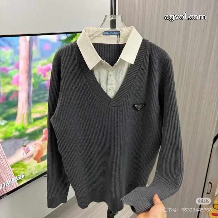偽 ブランド 通販セーター存在感拔群 希少入荷 超人気PRADA_0_1