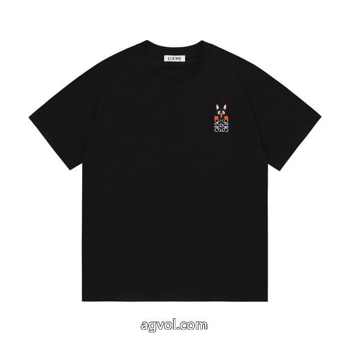ブランド 激安ロエベ新品入荷2026 超人気新作登場 天然着色半袖Tシャツ_0_3