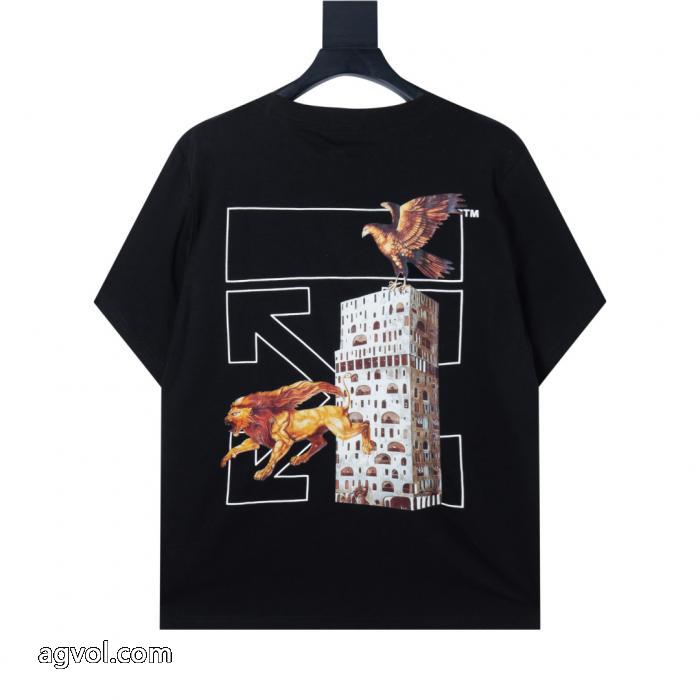 Off-Whiteブランド コピー 通販最高級 大注目！  型崩れしにくい半袖Tシャツ_0_4