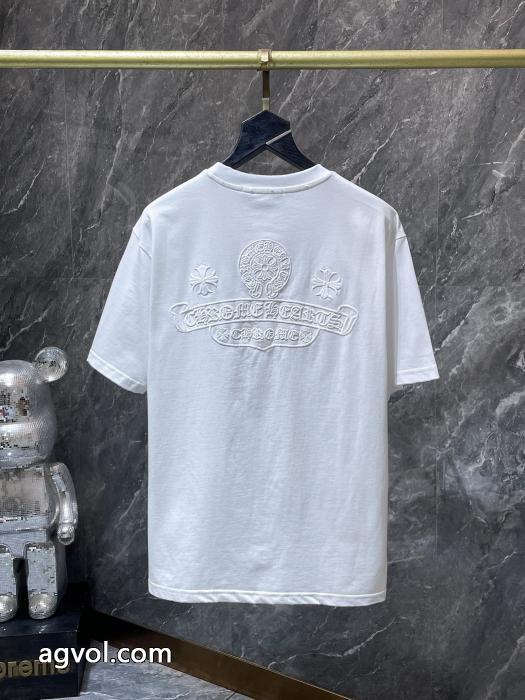 お買得セール 目前の注目ブランド 最安値間違いなし半袖TシャツCHROME HEARTSブランド 偽物 通販_0_1