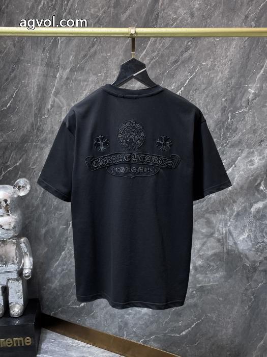 お買得セール 目前の注目ブランド 最安値間違いなし半袖TシャツCHROME HEARTSブランド 偽物 通販_0_4