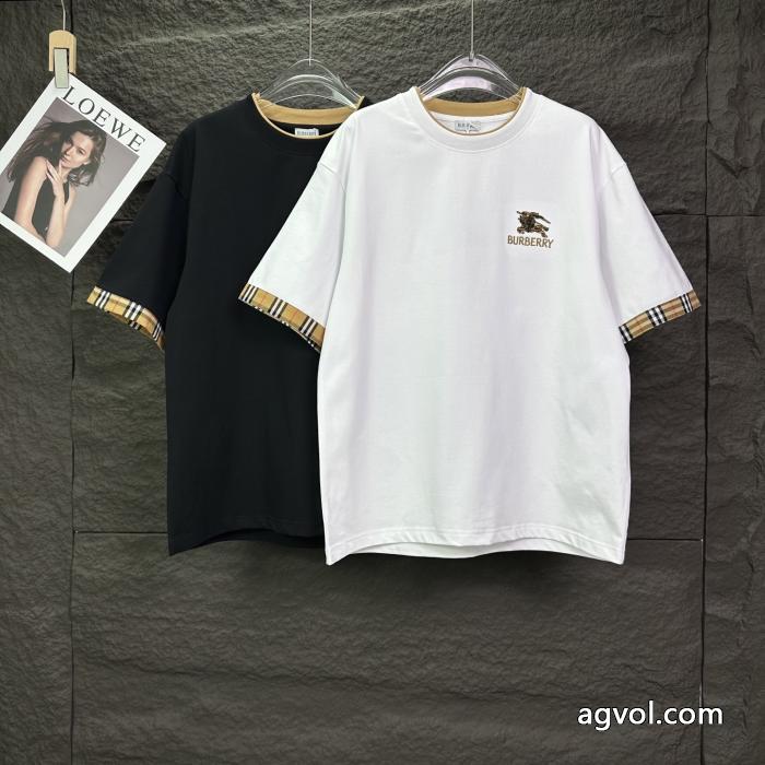 バーバリーブランド 通販店HOT送料無料 清涼感あるカジュアル 人気売れ筋商品半袖Tシャツ_0_0