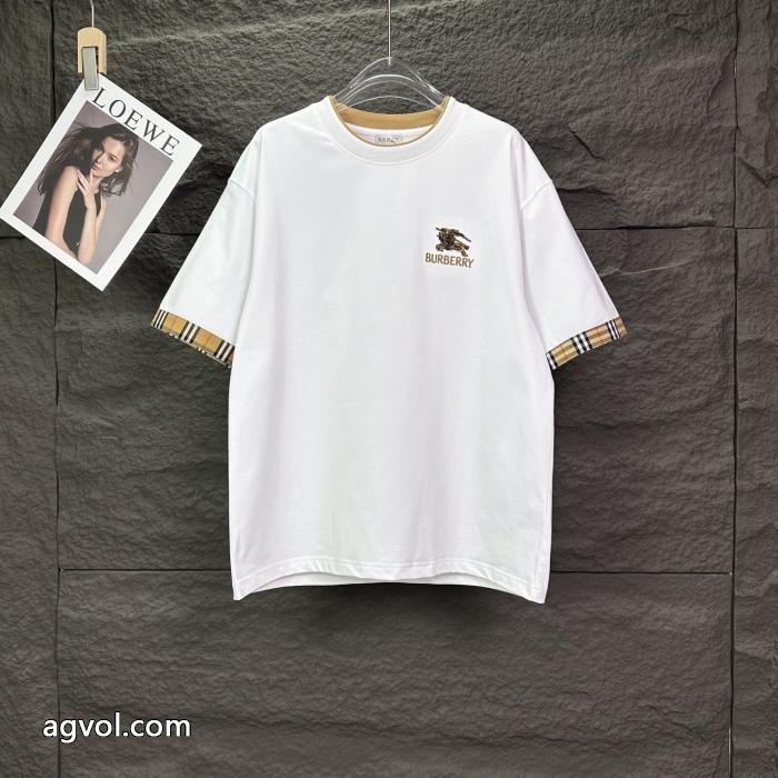 バーバリーブランド 通販店HOT送料無料 清涼感あるカジュアル 人気売れ筋商品半袖Tシャツ_0_3