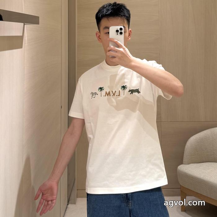 男女共用 シルエットな雰囲気 手持ち&ショルダー掛けTシャツLOUIS VUITTONスーパー ブランド コピー_0_2