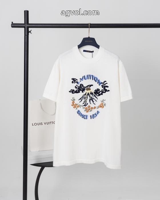 限定SALE 先取り秋冬限定新作 ファッション 人気LOUIS VUITTONブランド コピー 優良半袖Tシャツ_0_0