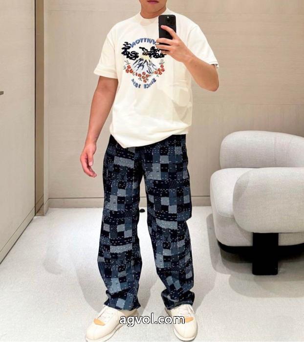 限定SALE 先取り秋冬限定新作 ファッション 人気LOUIS VUITTONブランド コピー 優良半袖Tシャツ_0_2