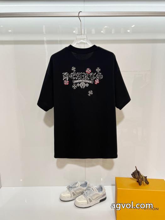 TシャツCHROME HEARTSロゴが素敵 高級素材 今だけ26倍！スーパー ブランド コピー_0_3