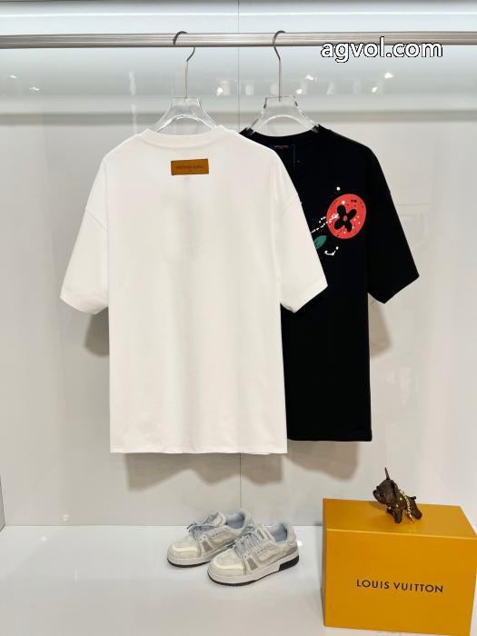 先取り 限定版プリント 少数入荷LOUIS VUITTONブランド アクセサリー 激安Tシャツ_0_1