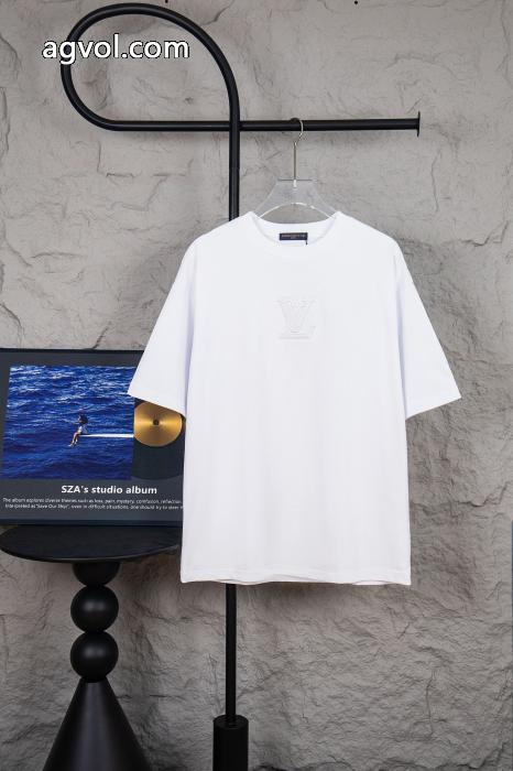 どんなシーンにも 品質保証正規保証 HOT人気LOUIS VUITTONブランド フェイク半袖Tシャツ_0_1