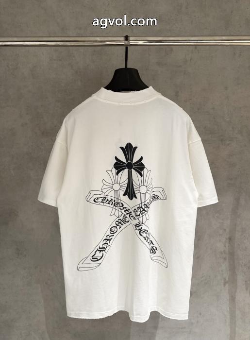 2026スーパーコピー暖かさに可愛さもプラス 着こなし自在 今年大流行CHROME HEARTS半袖Tシャツ_0_4