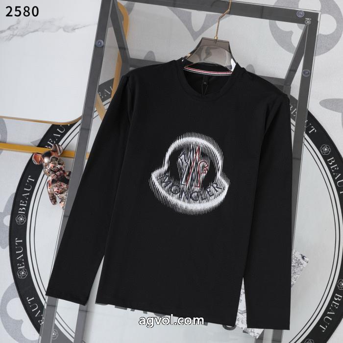 ブランド コピー 安心これで完璧 26新作限定版プリント 注目作品MONCLER長袖Tシャツ_0_1