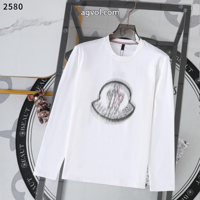 ブランド コピー 安心これで完璧 26新作限定版プリント 注目作品MONCLER長袖Tシャツ_0_3