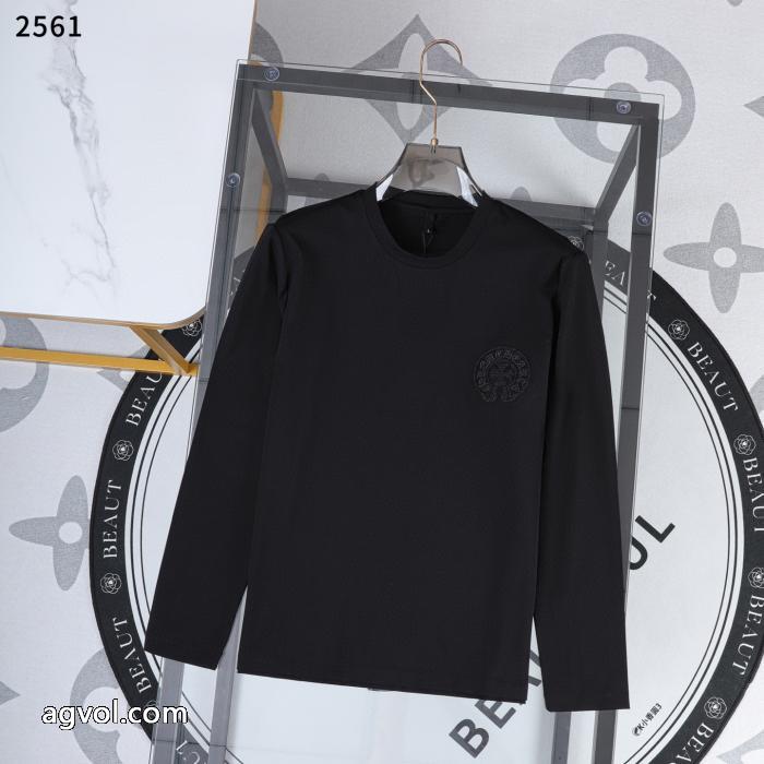 セレブも多数愛用 2026年秋冬流行ファッション 2026冬更新人気商品CHROME HEARTS長袖Tシャツブランド 通販店_0_2