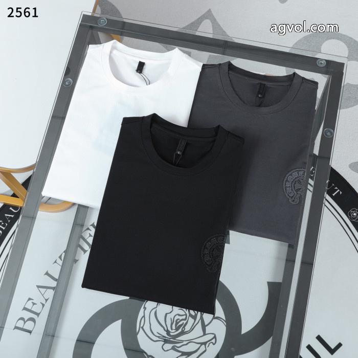 セレブも多数愛用 2026年秋冬流行ファッション 2026冬更新人気商品CHROME HEARTS長袖Tシャツブランド 通販店_0_4