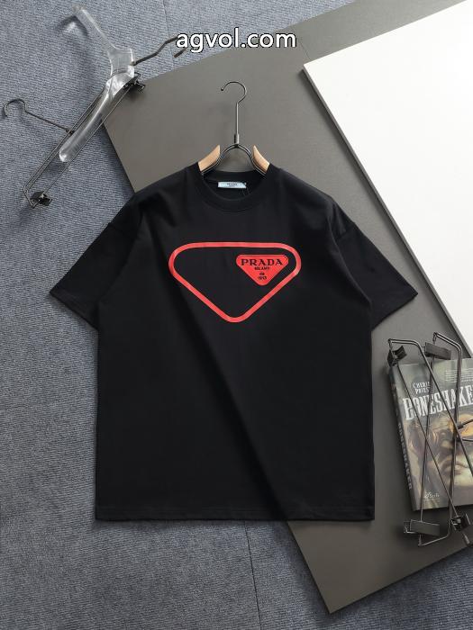 偽 ブランド 購入プラダ半袖Tシャツ使い勝手の良いトレンド 高級品 雑誌掲載_0_4