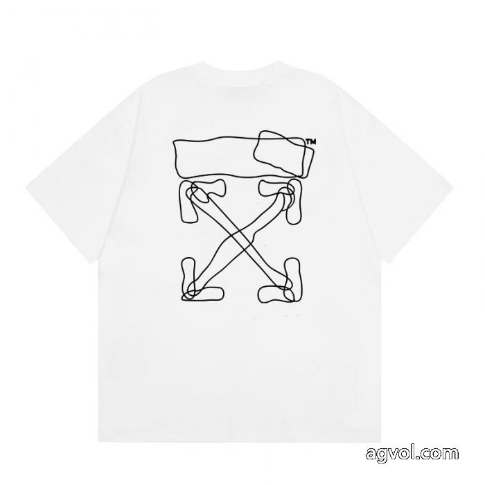 ブランド 通販 激安限定人気セール アイドル着用 大評判のデザインOff-White半袖Tシャツ_0_2