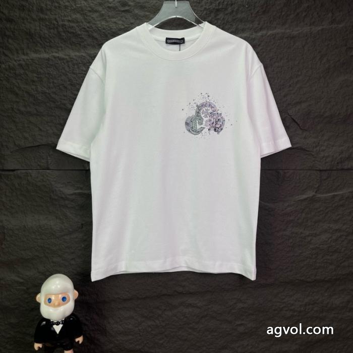 半袖TシャツCHROME HEARTS清涼感 高品質で綺麗 上品な光沢感ブランド 激安_0_1