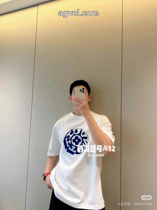 送料無料! 人気商品登場 映え度MAXLOUIS VUITTONコピー 品 ブランド半袖Tシャツ_0_3