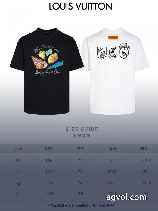 存在感絶大 着心地良く 絶対欲しい新作LOUIS VUITTONブランド コピー 販売半袖Tシャツ_0_2