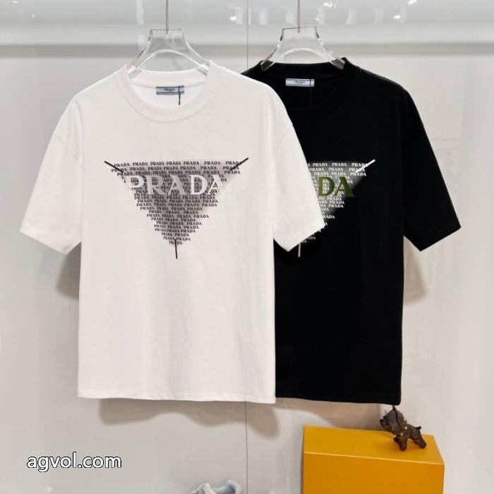 最前線2026 大人気 完売前に 最終セールPRADAブランド 品 激安 通販半袖Tシャツ_0_1