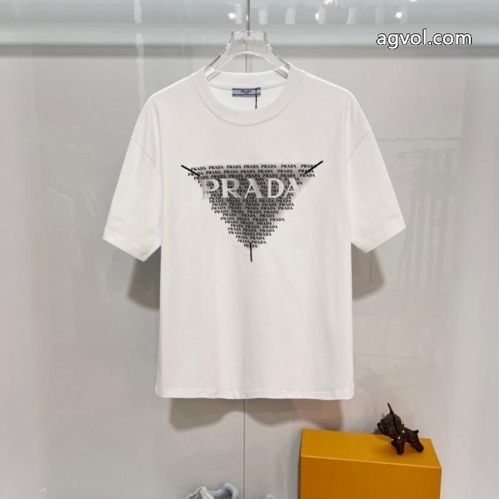 最前線2026 大人気 完売前に 最終セールPRADAブランド 品 激安 通販半袖Tシャツ_0_3
