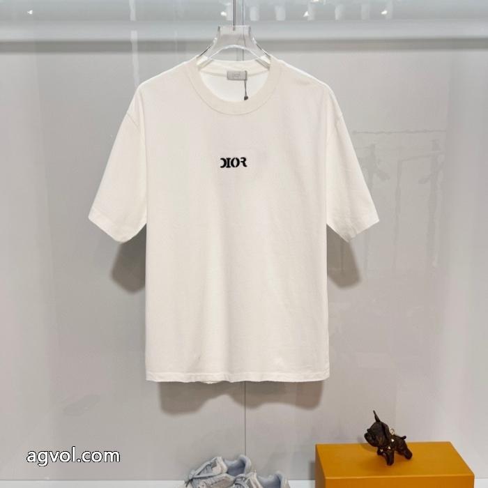 スタイリッシュ 華やかな印象に 大人っぽいスーパー コピー 通販DIOR半袖Tシャツ_0_3