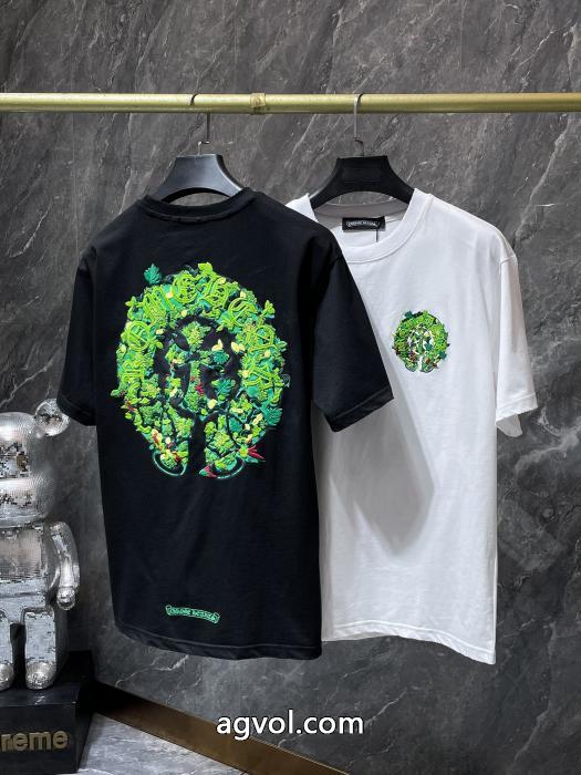 オススメ新作 存在感のある  優しい印象半袖TシャツCHROME HEARTSスーパー コピー 通販_0_4