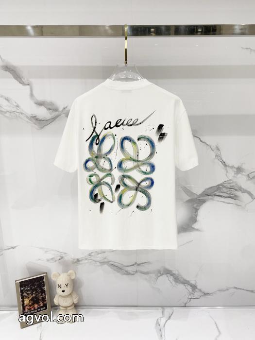 LOEWEブランド コピー 販売数量限定特価 最安値高品質 品質の高い半袖Tシャツ_0_3