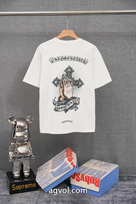 流行の最前線 超定番人気 マストアイテム新入荷半袖Tシャツスーパー コピーCHROME HEARTS_0_1