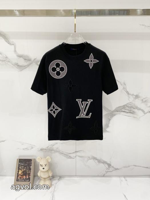 ブランド コピー 激安半袖Tシャツ大人シンプルな 大人気カラー入荷！ 韓国高級服LOUIS VUITTON_0_1