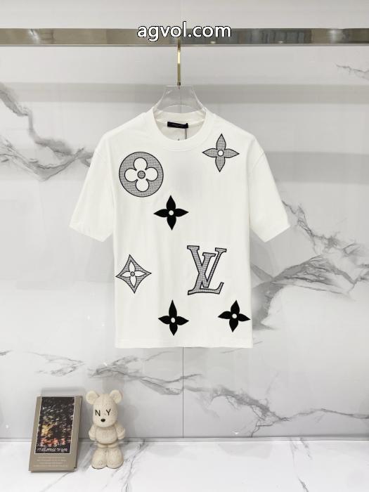 ブランド コピー 激安半袖Tシャツ大人シンプルな 大人気カラー入荷！ 韓国高級服LOUIS VUITTON_0_4