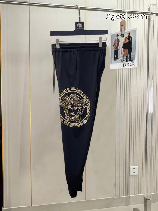 ラグジュアリーブランド 高級感UP 個性的なデザイン スラックス偽 ブランドVERSACE_0_0