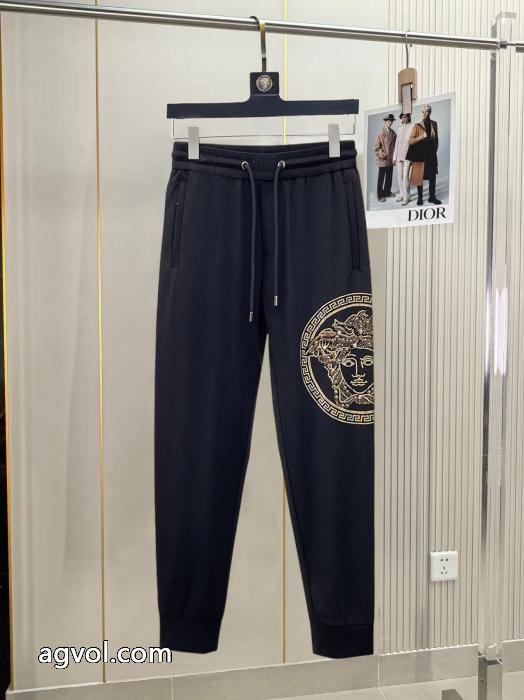 ラグジュアリーブランド 高級感UP 個性的なデザイン スラックス偽 ブランドVERSACE_0_4