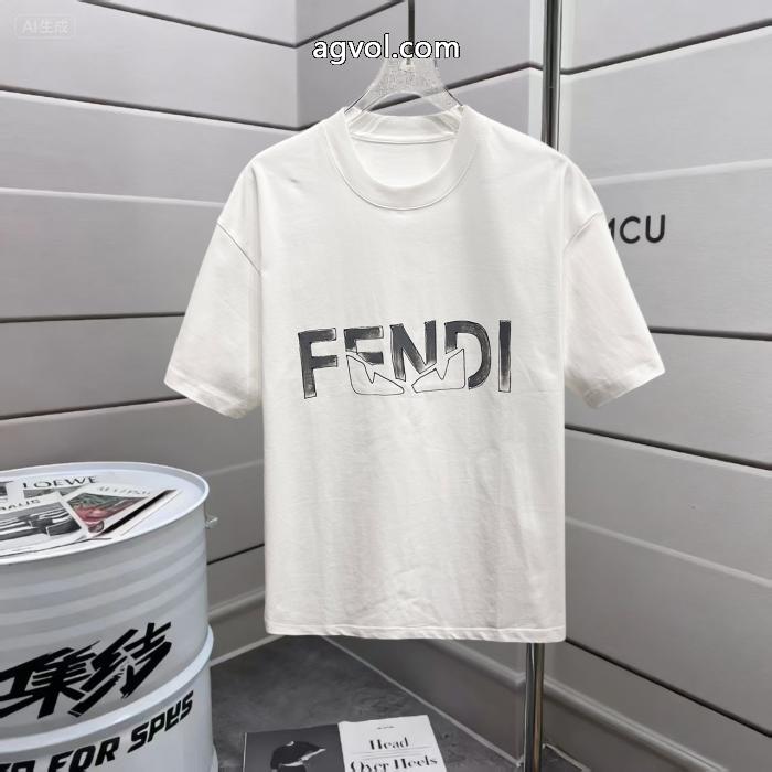 魅力的な 限定デザイン 高級素材ブランド レプリカ半袖TシャツFENDI_0_3