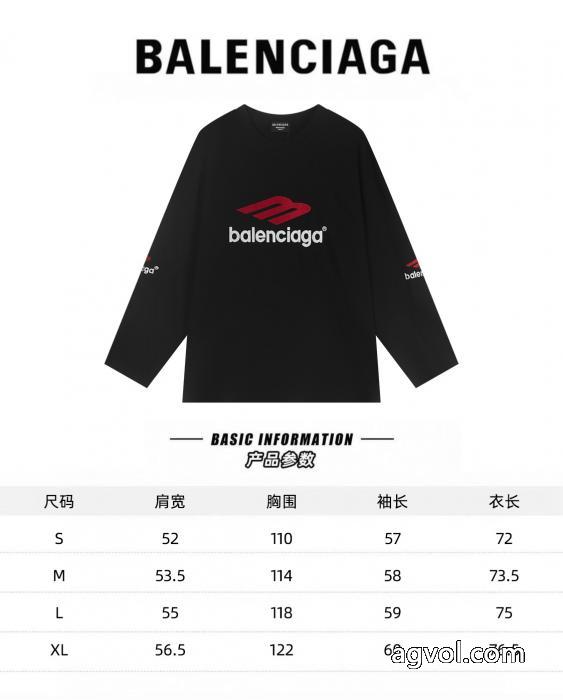 balenciaga耐久性に優れ 絶対欲しい新作 2026即旬な装いにブランド 通販店長袖Tシャツ_0_0