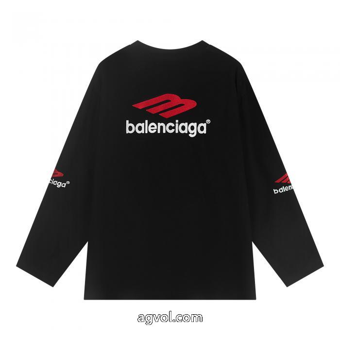 balenciaga耐久性に優れ 絶対欲しい新作 2026即旬な装いにブランド 通販店長袖Tシャツ_0_1