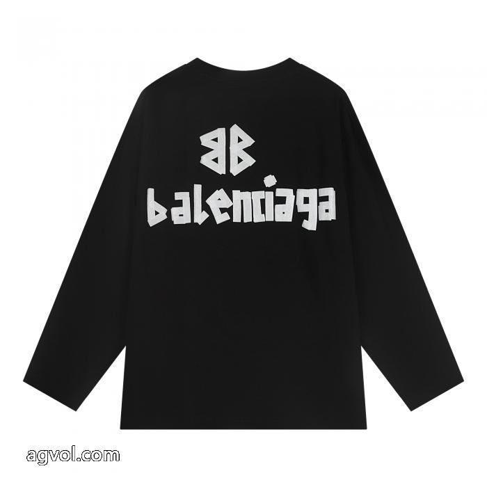 偽 ブランド 通販balenciaga個性を引き立て 海外直送 都会的な印象長袖Tシャツ_0_0