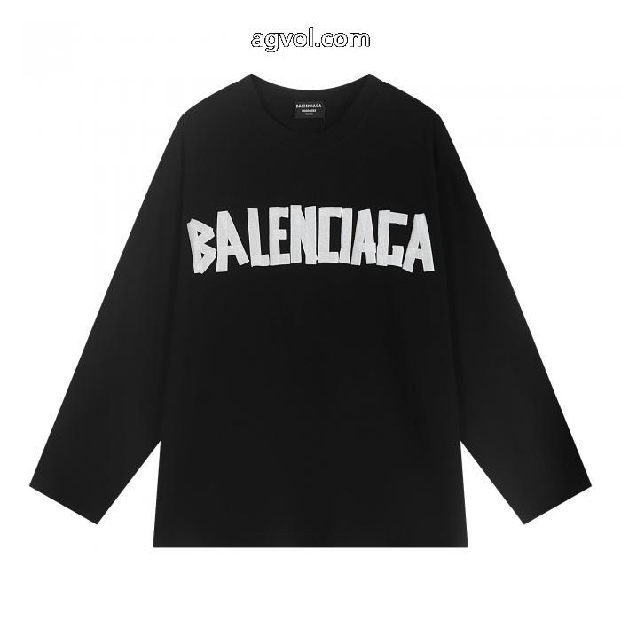 偽 ブランド 通販balenciaga個性を引き立て 海外直送 都会的な印象長袖Tシャツ_0_1