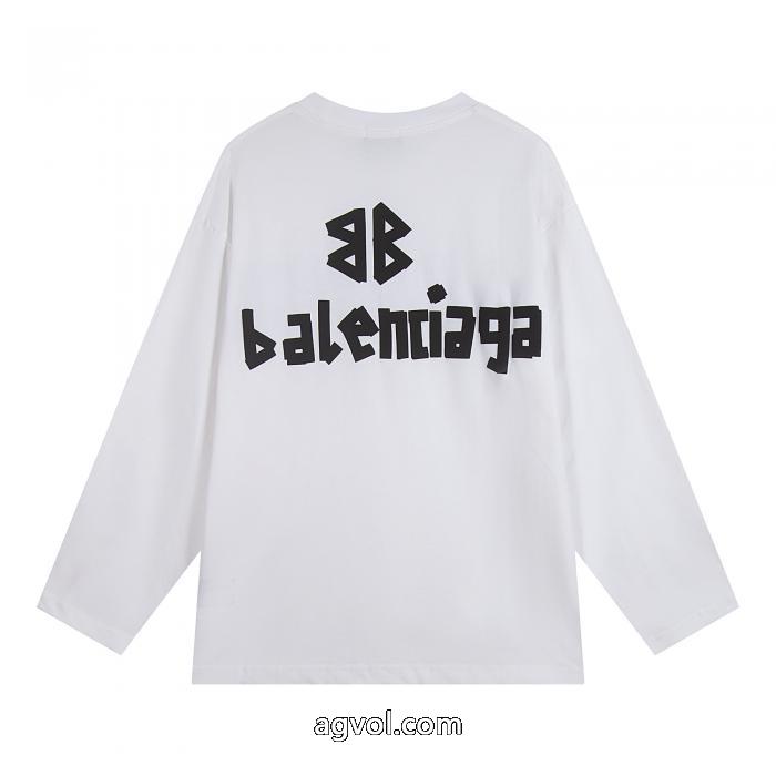 偽 ブランド 通販balenciaga個性を引き立て 海外直送 都会的な印象長袖Tシャツ_0_3