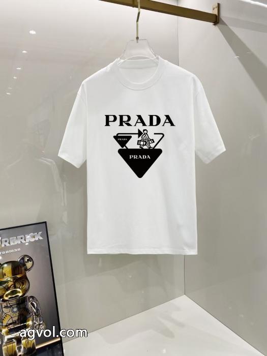 半袖Tシャツスーパー コピー 販売存在感が高い 新季度 着痩せ効果PRADA_0_1